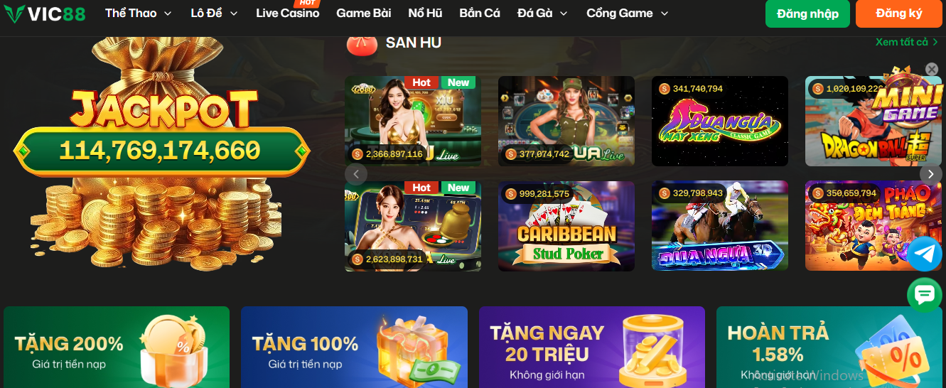 Vic88 nhận được đánh giá tốt từ người dùng